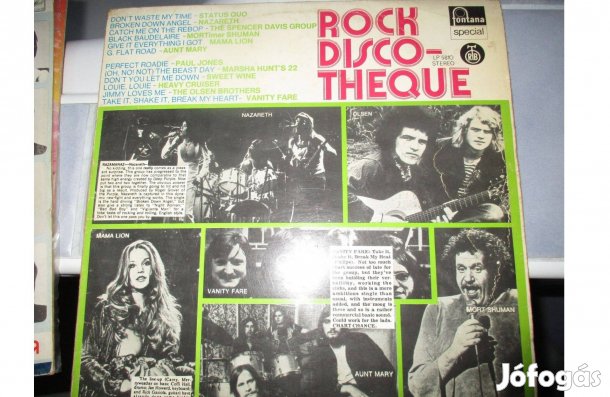 Rock Disco-Theque bakelit hanglemez eladó