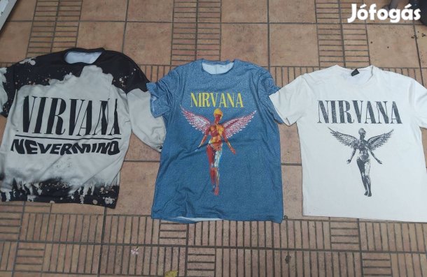 Rock póló Nirvana póló pulóver M XL XXL 3db