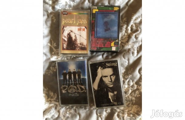Rock zene kazetta, rock magnókazetta borító nélkül 3500 Ft /db