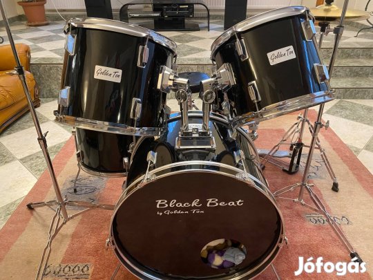 Rockbeat komplett akusztikus dobfelszerelés szép hibátlan állapotban