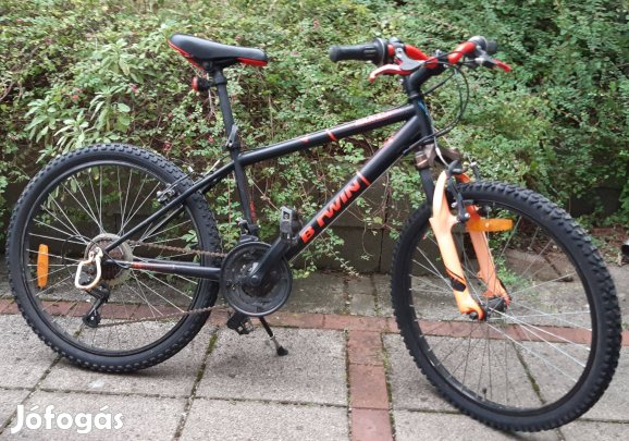 Rockrider 500 MMXIV teleszkópos gyerek kerékpár fekete-narancs 24"