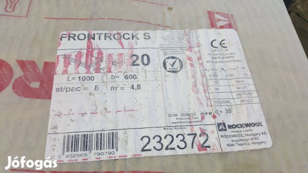 Rockwool Frontrock S 9 bála új szigetelő