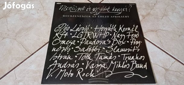 Rockzenészek bakelit hanglemez