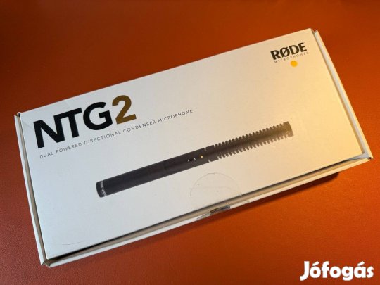 Rode NTG2 professzionális kondenzátor mikrofon puskamikrofon