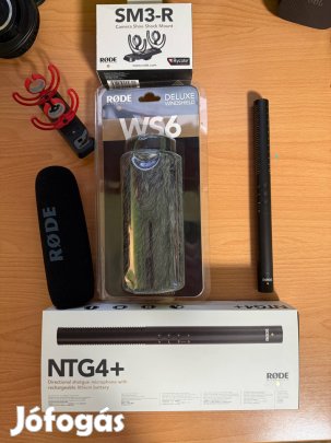 Rode NTG4+ Puskamikrofon Új + kiegészítőkkel