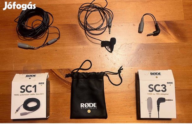 Rode smartlav+ mikrofon plusz tartozékok