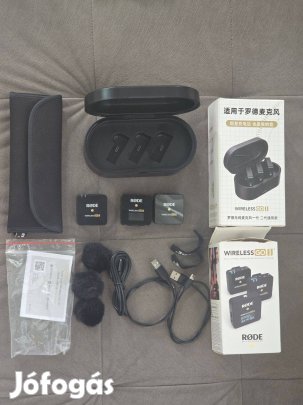 Rode wireless GO II szett power bankkal