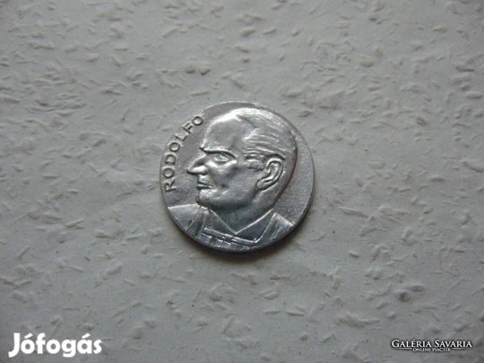 Rodolfo alumínium emlékérem Kép szerinti állapotban