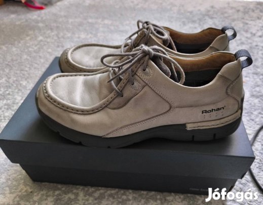 Rohan férfi világos drappos puha bőr cipő