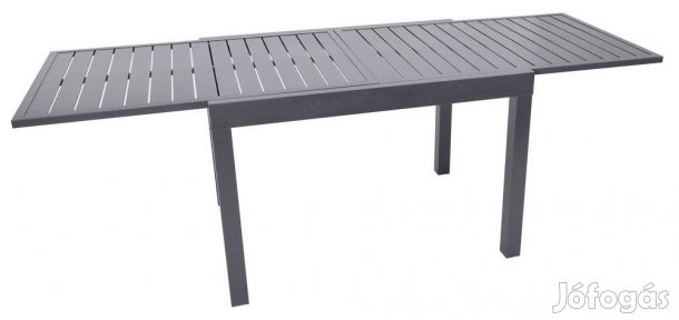 Rojaplast ZWT-113 alumínium kihúzható kerti asztal  fekete