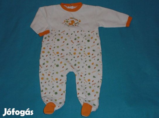 Róka falevél mintás rugdalózó 9-12 hó (méret 80)