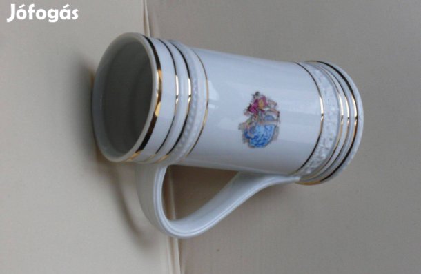 Rokokó porcelán korsó