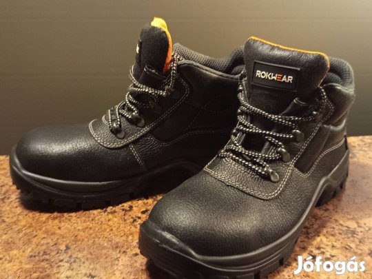 Rokwear bőr munkavédelmi bakancs 43-as UK