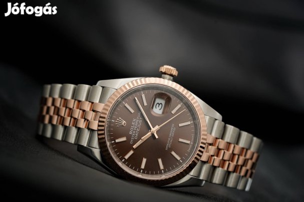 Rolex Datejust 36 jubilee- rosegold,2024-Full szett-magyar