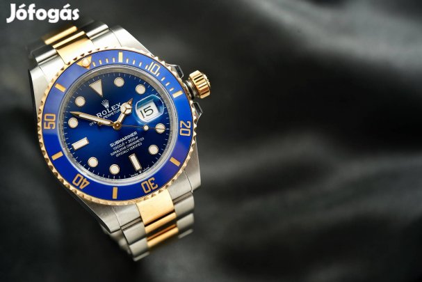 Rolex Submariner "bluesy" 41-2024-Full Set-arany-acél