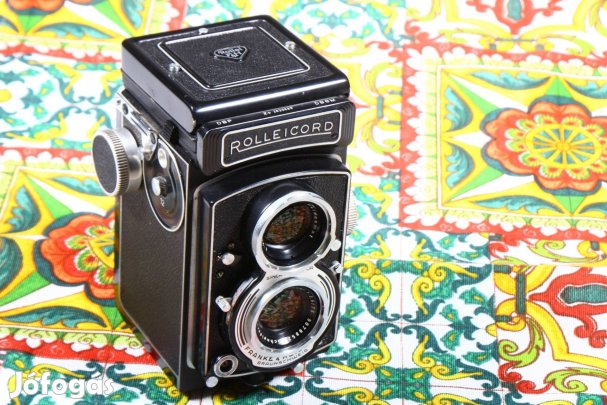Rolleicord Vb xenar 3.5 75mm 6x6 filmes fényképezőgép