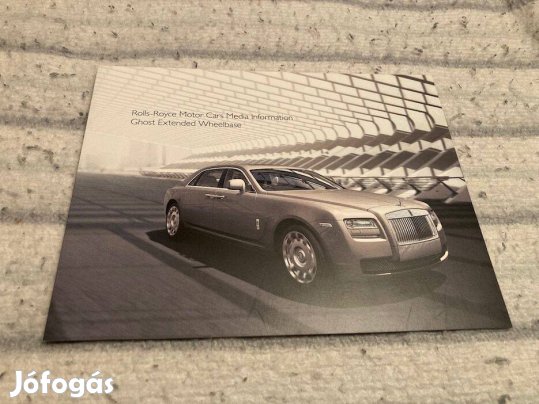 Rolls-Royce Ghost prospektus, Rolls Royce katalógus