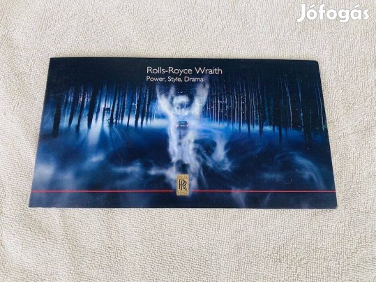 Rolls-Royce Wraith prospektus, Rolls Royce kis méretű katalógus, prosi