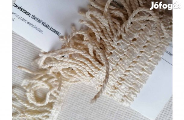 Röltex - csipke rojtokkal díszítésre fehér