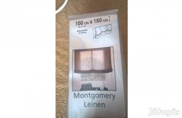 Római Raff roló minőségi függöny új csomagolt! barna 100x180 cm, 50 eu