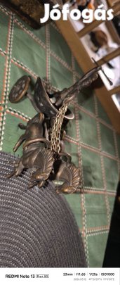 Római fogathajtó katona réz/bronz .Hibátlan .Utánvét 