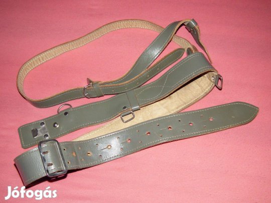 Román érdekes retró rendőrségi öv derékszíj vállhevederrel