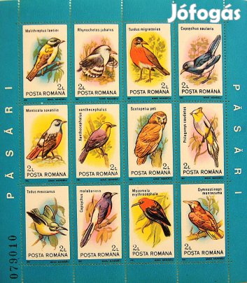 Román madár bélyeg blokk No 1