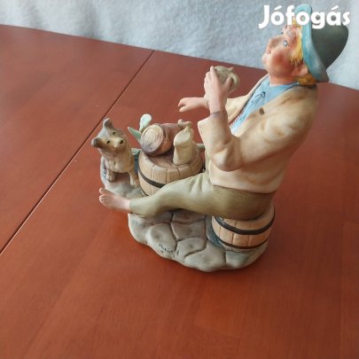 Román porcelán szobor 