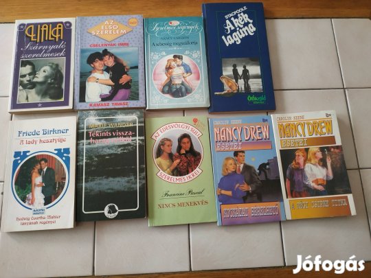 Romantikus könyvek 300 Ft/ db