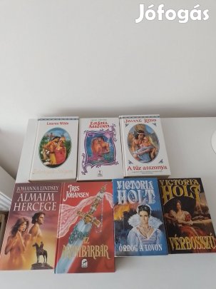 Romantikus könyvek 6 db