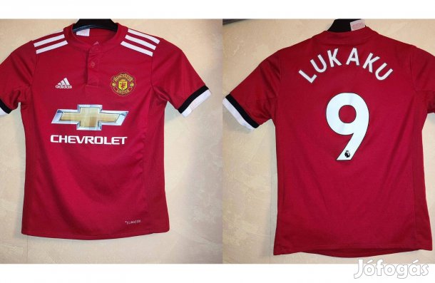 Romelu Lukaku Manchester United eredeti adidas gyerek mez (140)