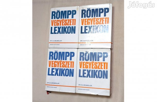 Römpp Vegyészeti Lexikon 1. - 4. kötet (A - Z) kedvező áron