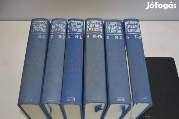 Römpp's Chemielexikon, 6 kötetes, német ny