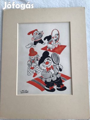 Róna Emy Hófehérke és a hét törpe - eredeti rajz