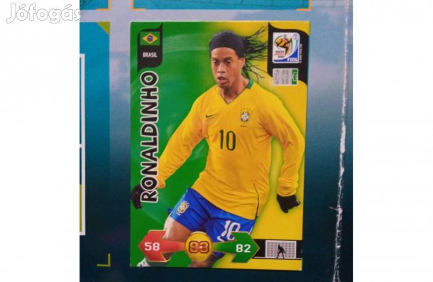 Ronaldinho (Brazília) Panini Fifa World Cup 2010 focis kártya