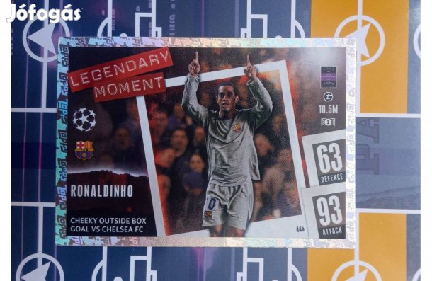 Ronaldinho (FC Barcelona) UEFA Legendary Moment kártya