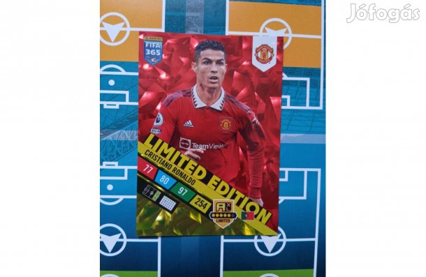 Ronaldo (Manchester United) Panini Fifa 365 2023 Limited focis kártya