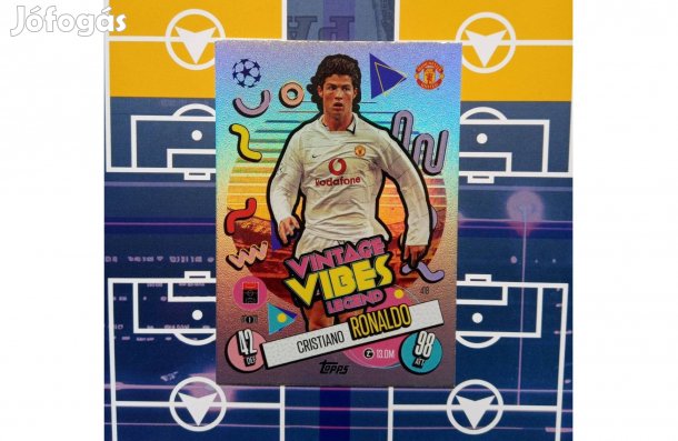 Ronaldo (Manchester United) Topps Vintage Vibes Legend focis kártya