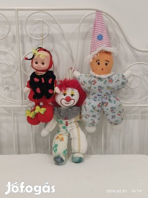Rongy babák katic, és bohóc 