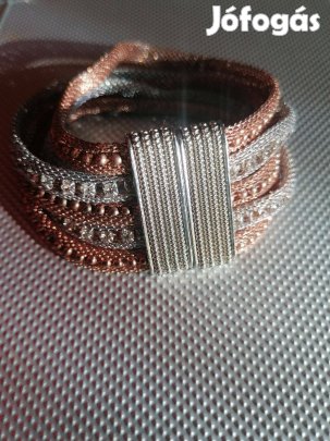 Rosegold/ezüst színű karkötő