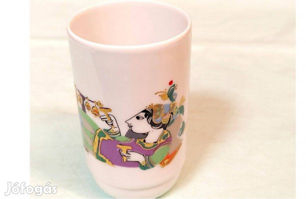 Rosenthal Bjorn Wiinblad Porcelán bögre, váza