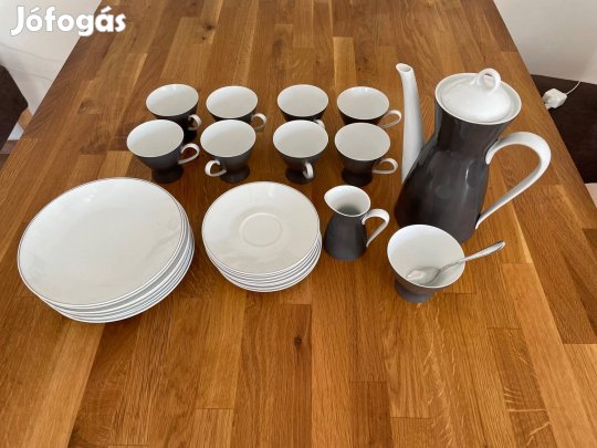 Rosenthal szürke Studio line Form 2000 német porcelán kávéskészlet