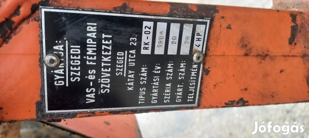 Rotációs kapa eladó