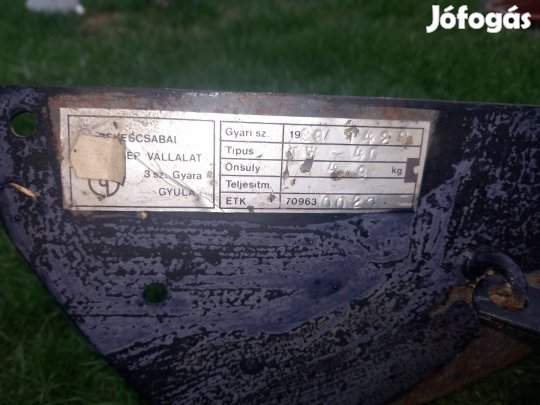 Rotációs kapa sorkíhúzó,krumpli töltögető.