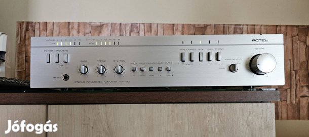 Rotel RA 550 Csúcs AMP Kivezérlés Jelzővel Phono MC-MM
