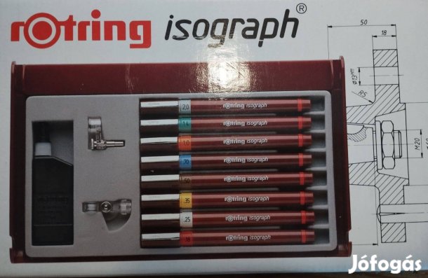 Rotring Isograph tus csőtoll készlet Sosem Használt