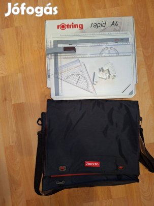 Rotring Rajztábla A4 Rapid és Rajztáblatartó táska Aristo A4 fekete