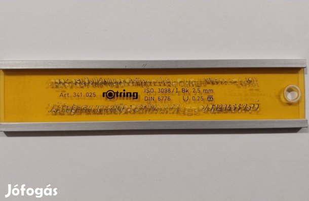 Rotring betűsablon 2,5 mm