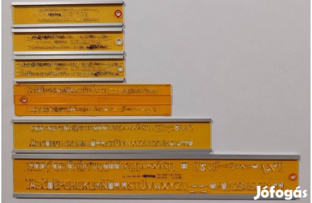 Rotring betűsablon 6 db-os szett