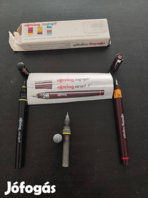 Rotring csőtollak (Isograph és Variant) 0,2 ; 0,3 és 1,2 mm méretben